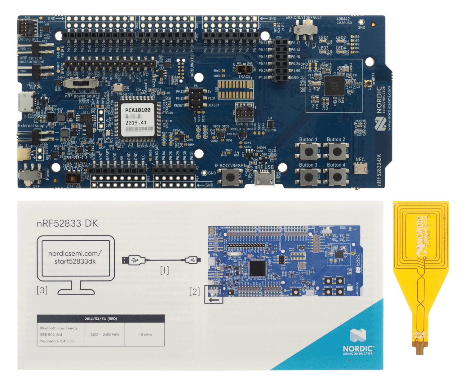 nRF52833 DK (PCA10100) and NFC antenna