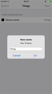 Screenshot iOS: New name