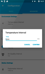 Screenshot Android: Cancel and Confirm buttons