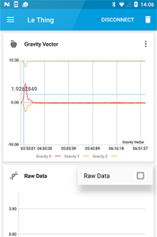 Screenshot: Android Gravity Vector