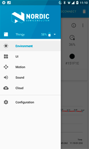 Screenshot Android: Services and battery