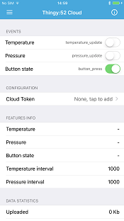 Screenshot: iOS Cloud service